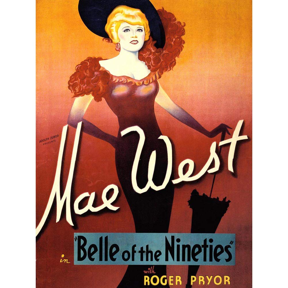 Wee Blue Coo Advertising Movie Film Mae West Belle Nineties Art Print Poster Wall Decor 12X16 Inch