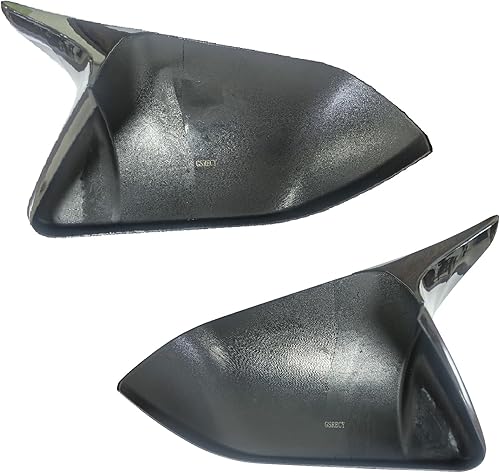Miniatura 3 de GSRECY Tapa para espejo retrovisor de puerta lateral, accesorios exteriores compatibles con Ford Mustang 2015-2022, sin señal de giro (negro