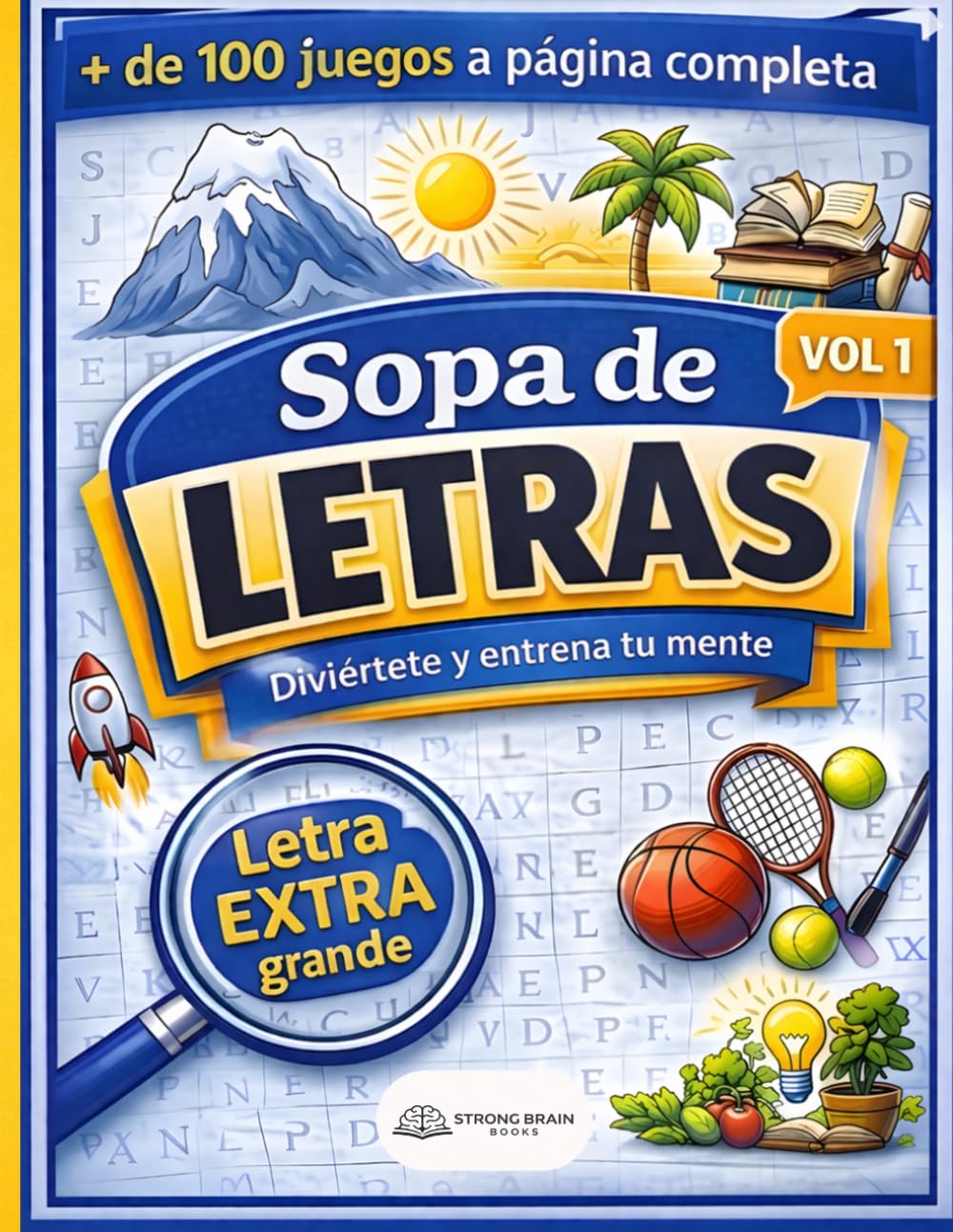 SOPA DE LETRAS CON LETRA EXTRA GRANDE: Diviértete y entrena tu mente