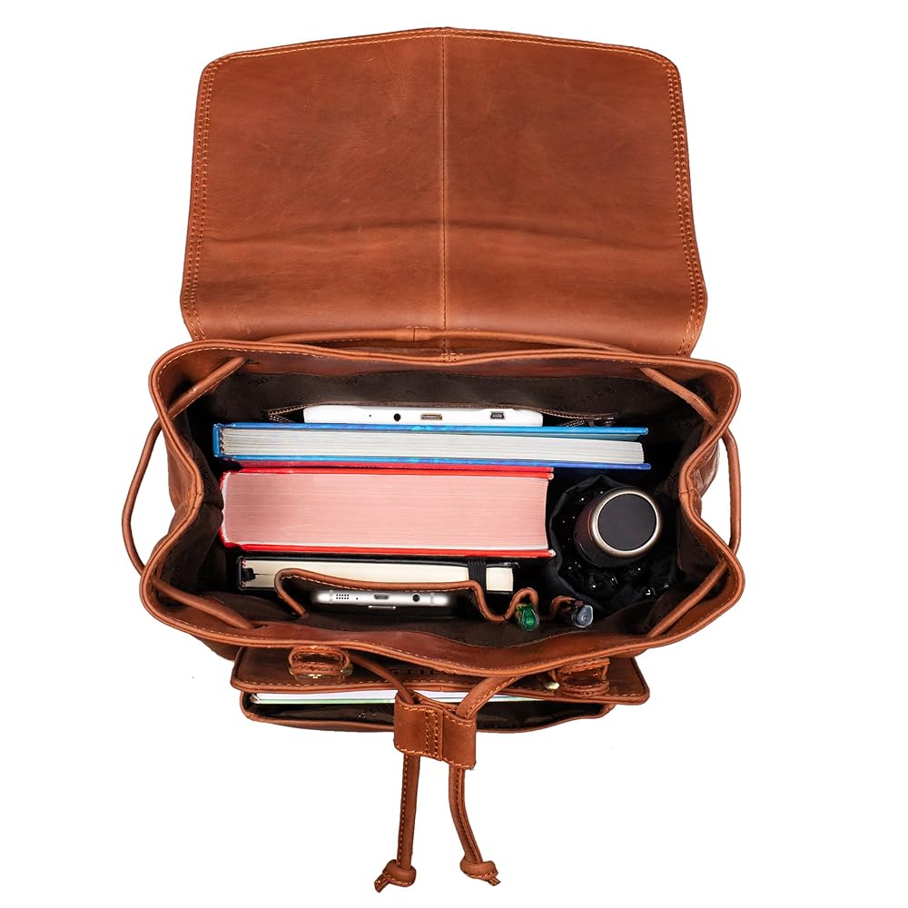 Zaino In Pelle Vintage STILORD 'Kayla' Per Donna - Elegante E Antifurto, Per Tablet 12.9”