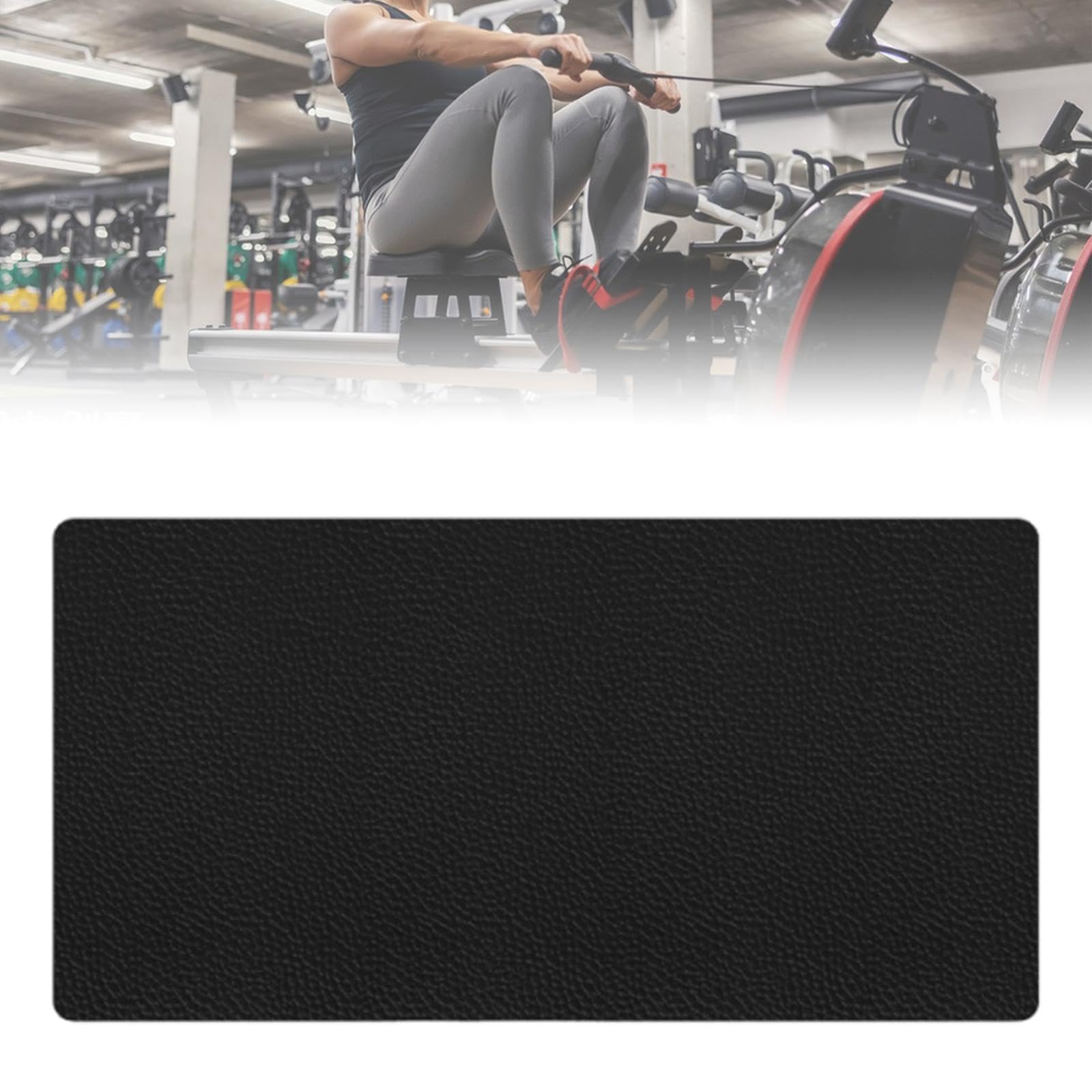 Gralara Esterilla para Bicicleta estática, Esterilla para Cinta elíptica, Almohadilla para Debajo del Tren de Ejercicios, Alfombra de Madera para Remo, 130x60x0.6 Cm
