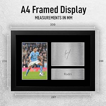 Amazon.co.jp: HWC Trading FR A4 ロドリ マンチェスター シティ