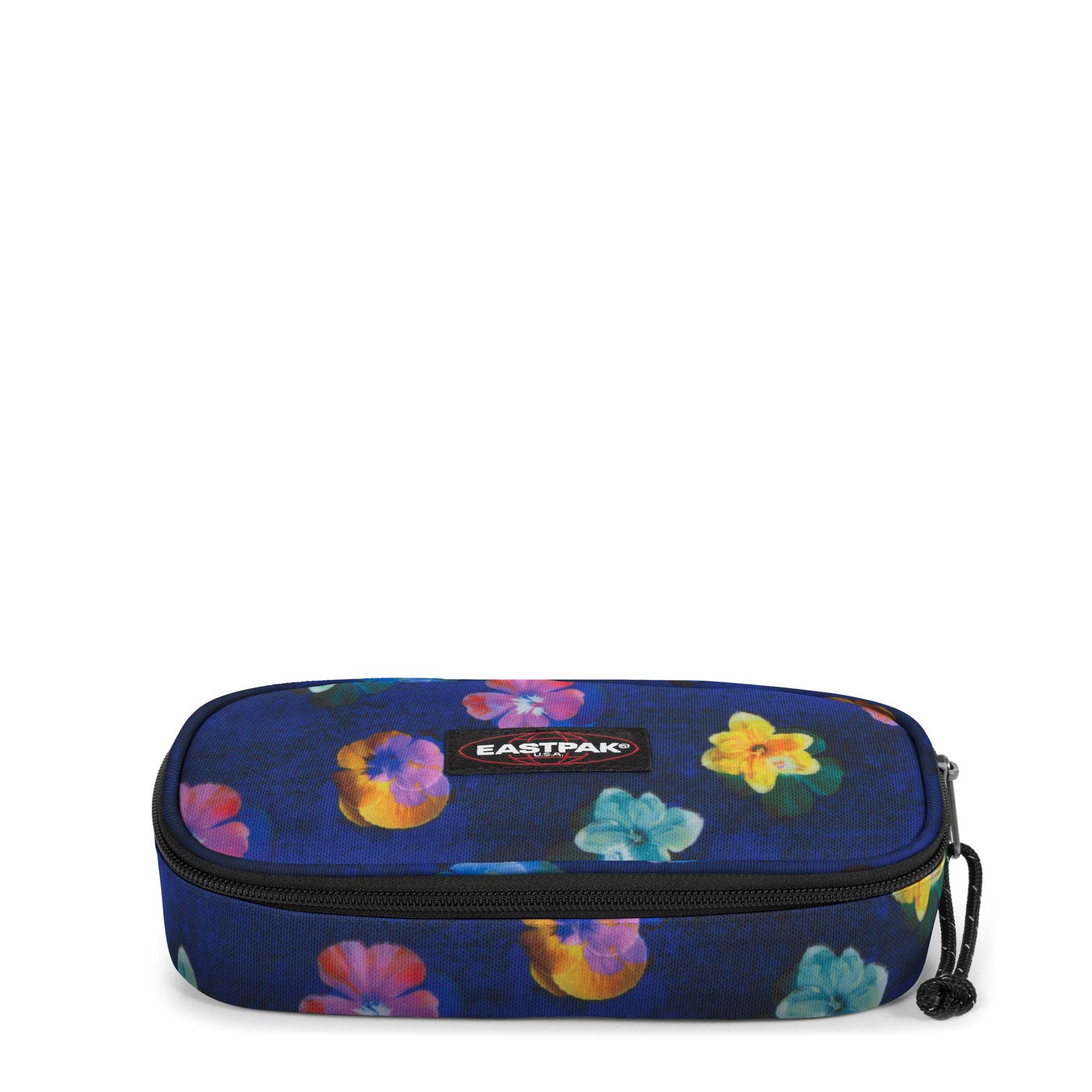 EASTPAK Estuche modelo ovalado, color azul marino, Flowerblur Navy, M, Estuche escolar
