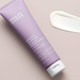 Paula's Choice Extra Care Oil-Free Face Sunscreen SPF 50, 5 Fl Oz | Daily Moisturizing Lotion with Aloe & Vitamin A/C, Sweat & Water Resistant, UVA/UVB Protection, Fragrance-Free