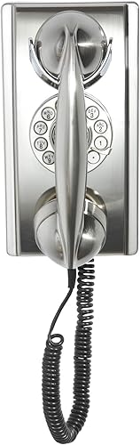 Miniatura 2 de Teléfono de pared con tecnología pulsadora Crosley CR55 BC Cromado