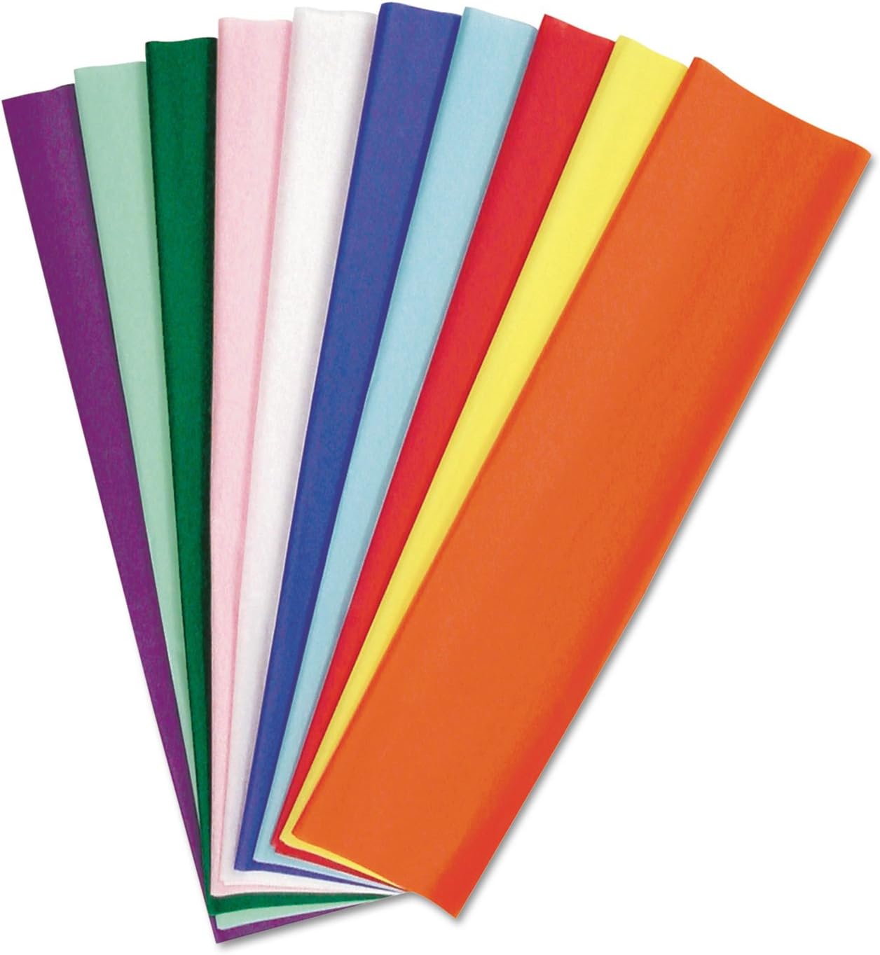 Pacon 58970 Kolorfast Tissue Assortment, 10 lbs, 20 x 30, 10 Assorted Colors, 100 Sheets