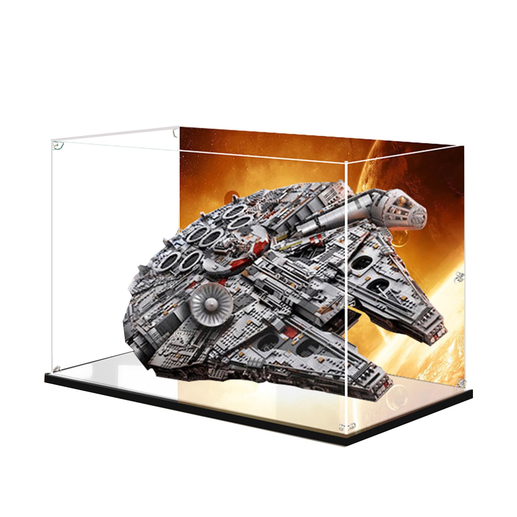 Acrylic Display Case for Lego Star Wars Millennium Falcon 75192- Showcase, Protect & Decorate Model with Dustproof Storage (Style E(88*39*58))