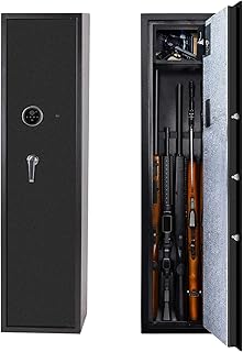 Sponsored Ad - ABWL Biometric Gun Safe Rifle Safe,Large Gun Safes for Rifles and Shotguns,Quick Access 5 Gun Cabinet Stora...