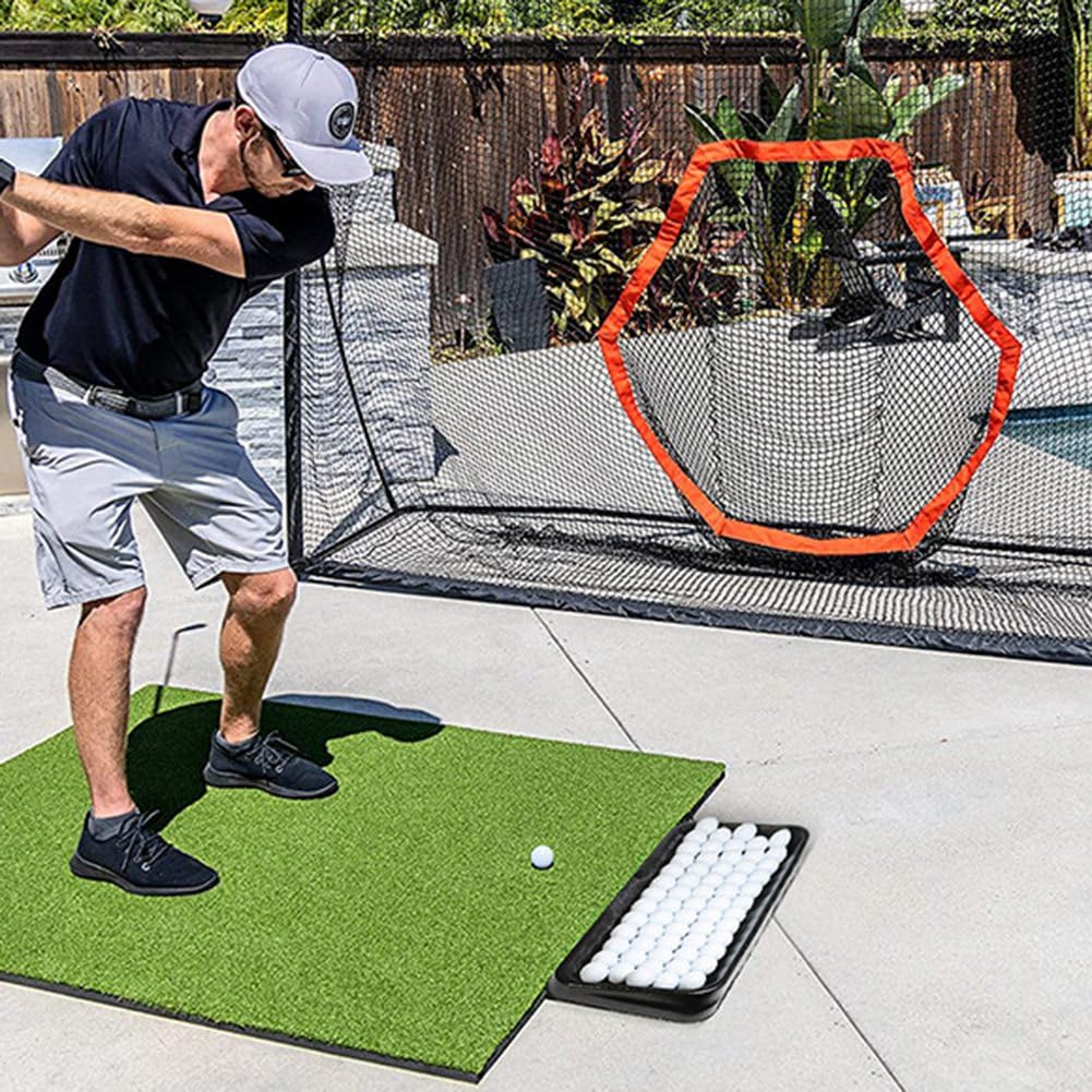 Bac à balles de golf,Plateau pour conteneurs de balles de golf avec capacité pour 62 balles de golf fournitures de golf pour intérieur et extérieur Accessoires de Practique