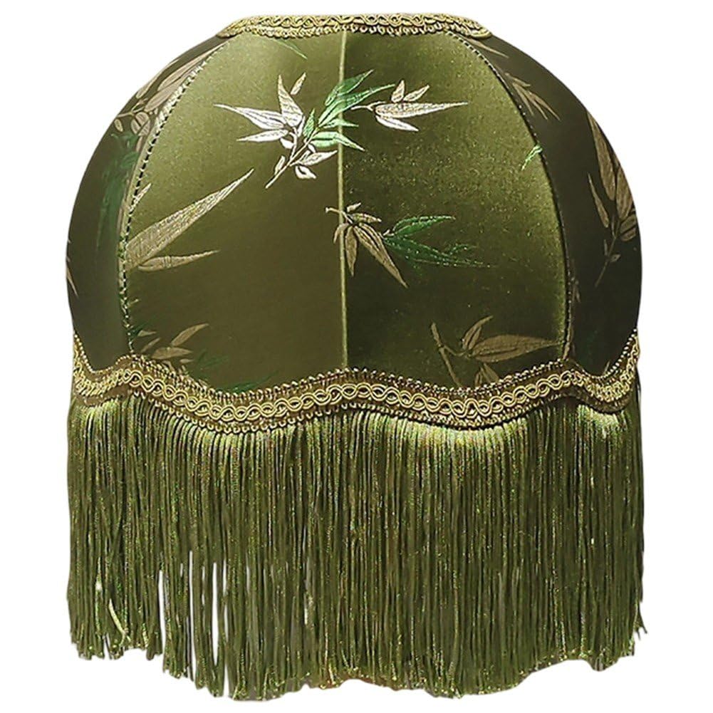 Casiler Vintage Tassel Fringe Lamp Shade, European Retro Light Cover for Bedroom Living Room Cafe Bedside Desk Decor