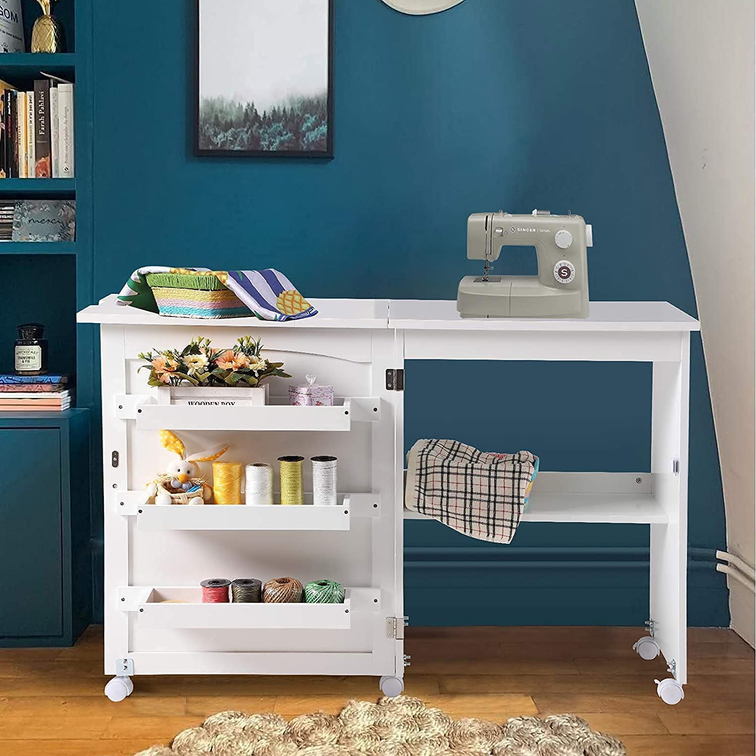 Buy OKIDA Modern XDesign Side End Table Sturdy Wooden Night Stand