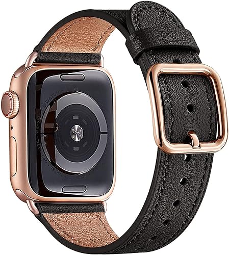 MNBVCXZ Compatible con Apple Watch Band de 1.496 in 1.575 in 1.614 in 1.654 in 1.732 in 1.772 in 1.811 in 1.929 in, correa de repuesto de piel