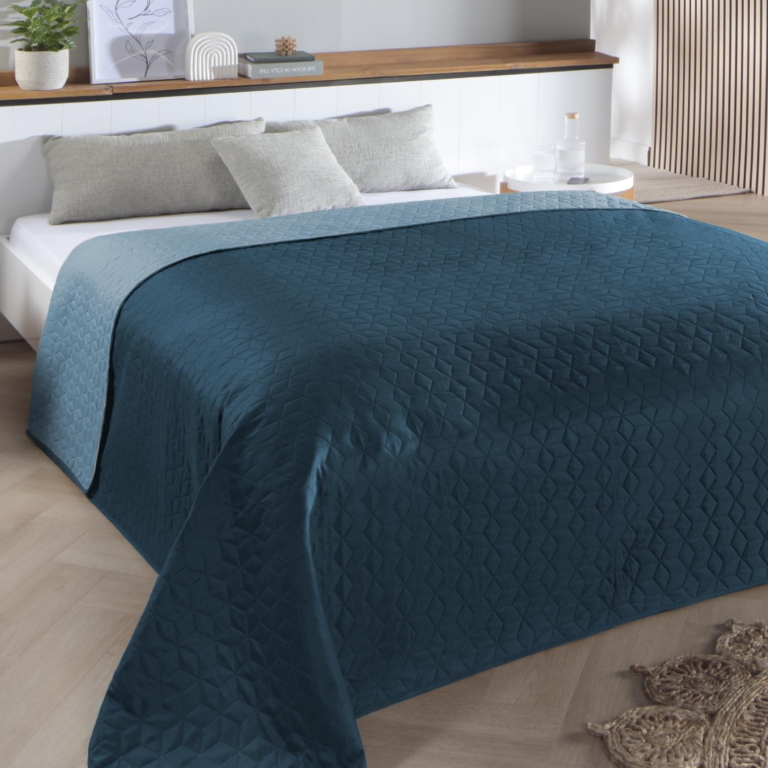 Delindo Lifestyle Couvre-lit Belford bleu