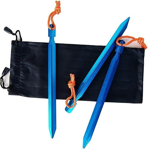 Miniatura 9 de 7075 - Estacas de aluminio para tienda de campaña al aire libre (12 unidades)