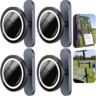 Magnetic Golf Cart Phone Holder for Alloy Phone | Magnet Golf Gift for Men, Women, Cart Accessories Essentials Gadgets