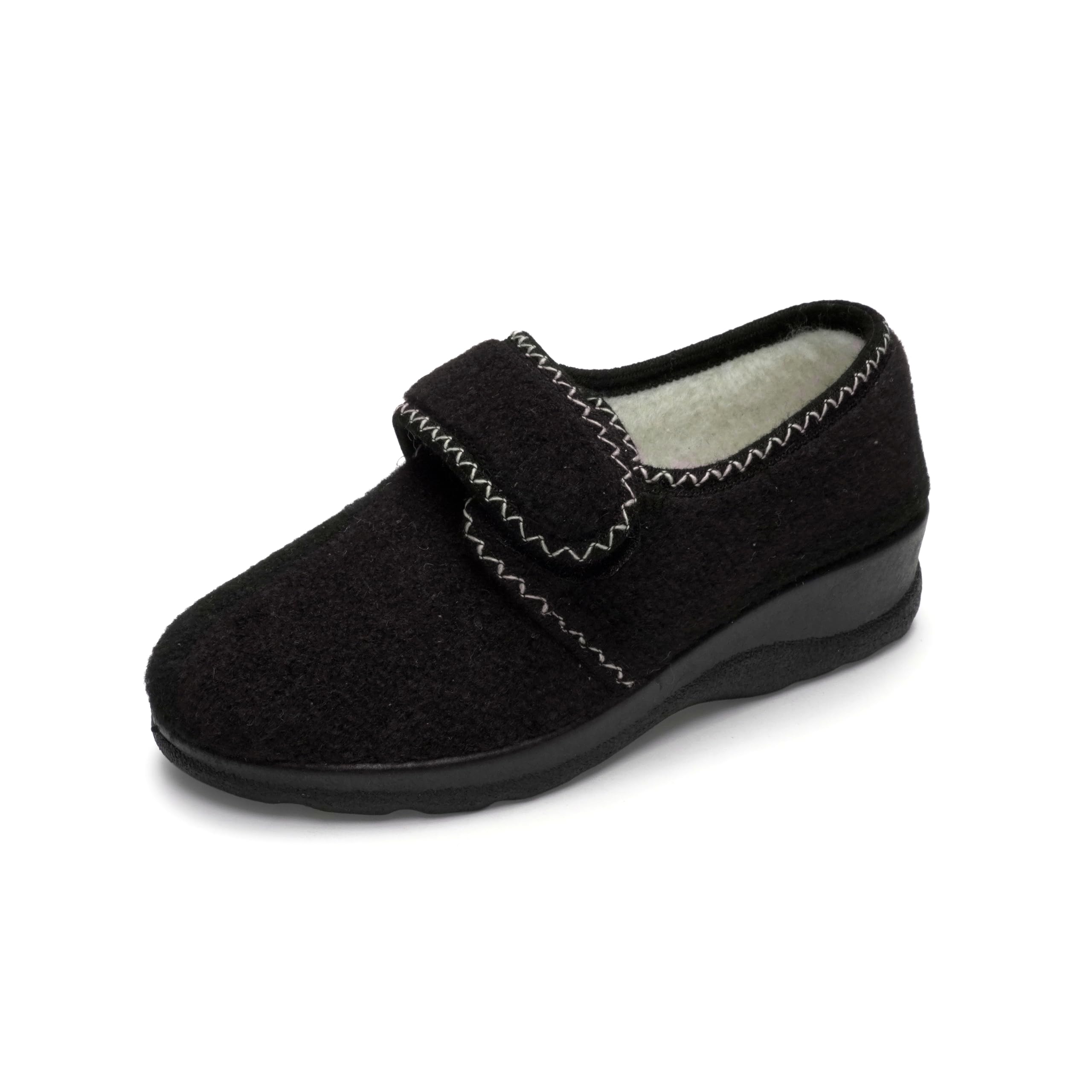 JOMIX Pantofole Donna Invernali in Feltro con Strappo Made in Italy