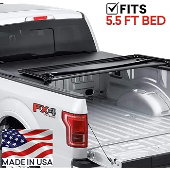 Amazon Com Tonneau Cover For Ford F150 2015 2019 5 5 Ft Bed Trident Fastfold 69312 Automotive
