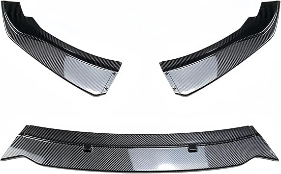 Front Bumper Splitter Lip Side Spoiler Carbon Look Body Kits Compatible with BMW F20 F21 116i 118i 120i 1 Series 2011-2019Carbon Look