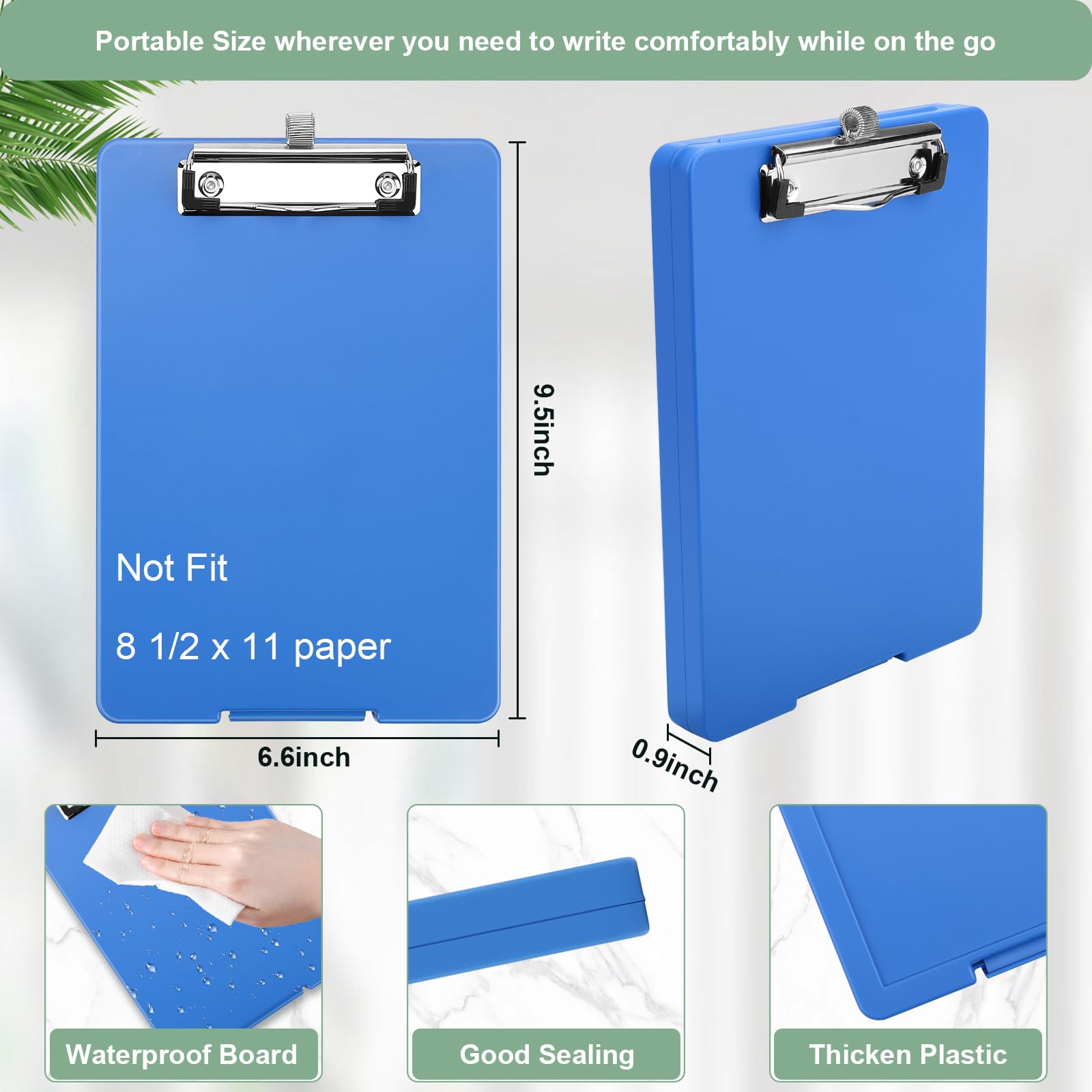 Tudguiloae Clipboard With Storage - High Capacity, Pen Holder, American Flag Design - View #3