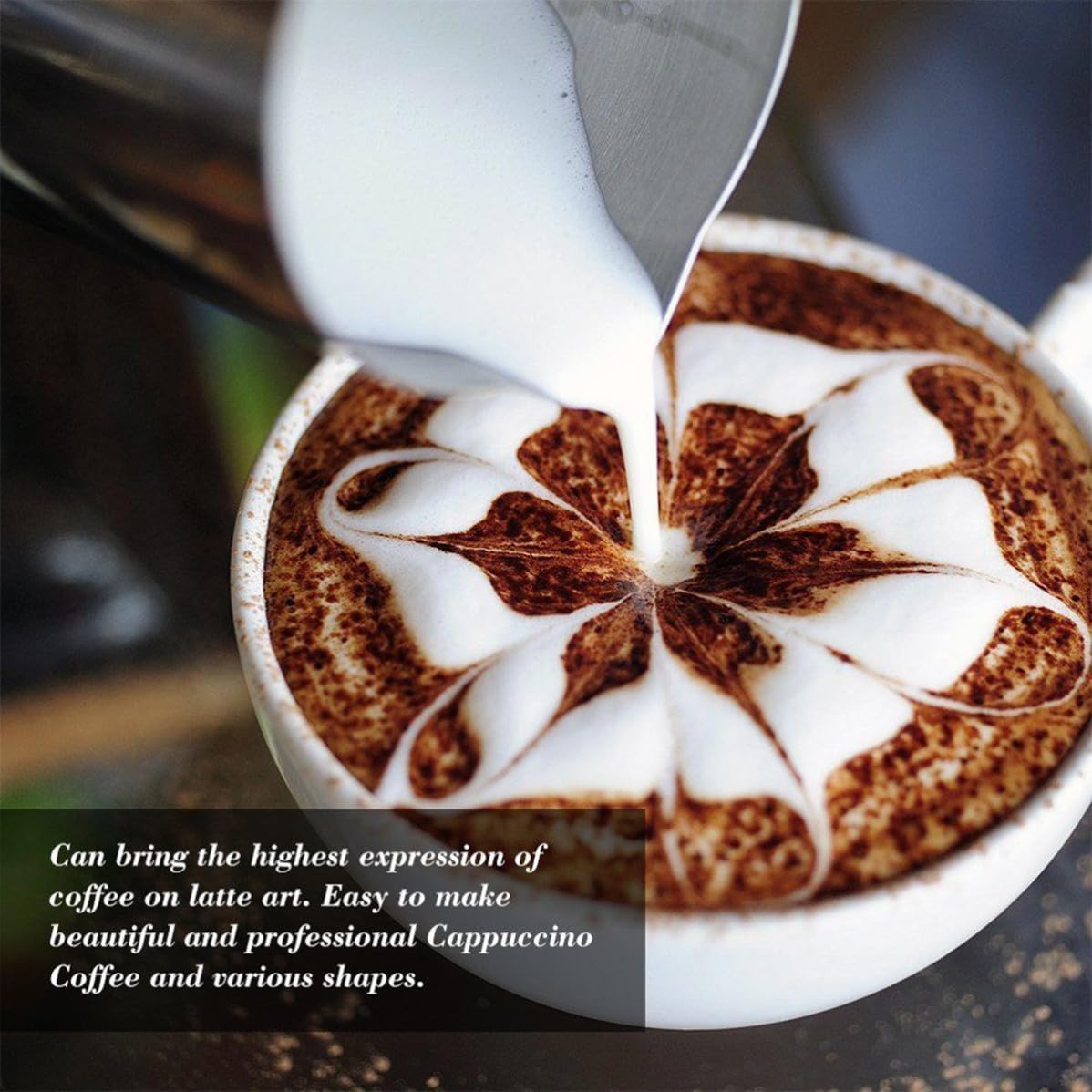 Stainless Steel Milk Cup Latte Art 200ml for Coffee Kitchen Use