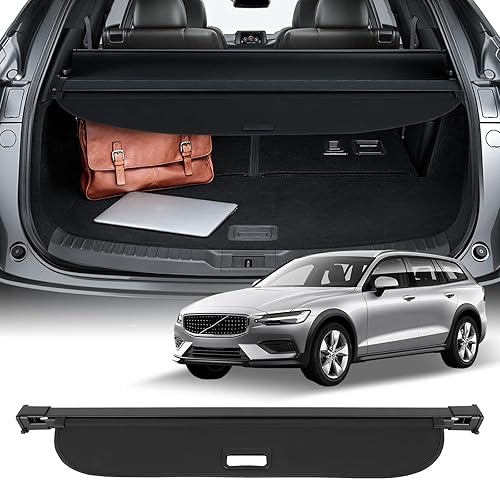 Miniatura 353 de SCITOO Cubierta de carga 2013 2014 2015 2016 2017 2018 compatible con Toyota RAV4 2.5L actualizado anti-mirón retráctil trasero maletero cubierta