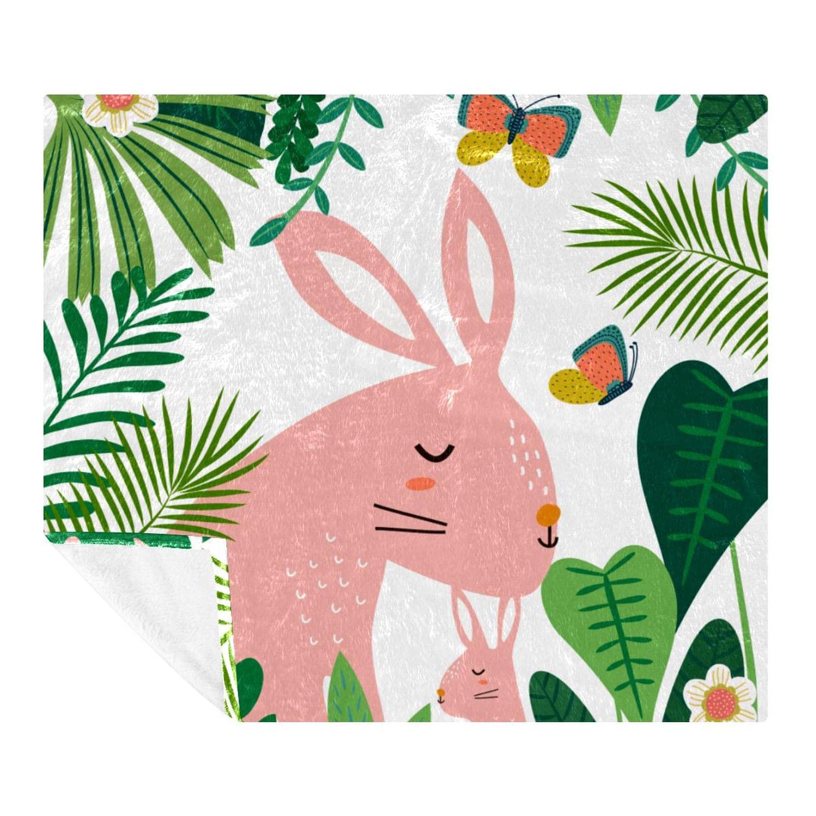 Couverture polaire animal et papillon pour des moments de tendresse