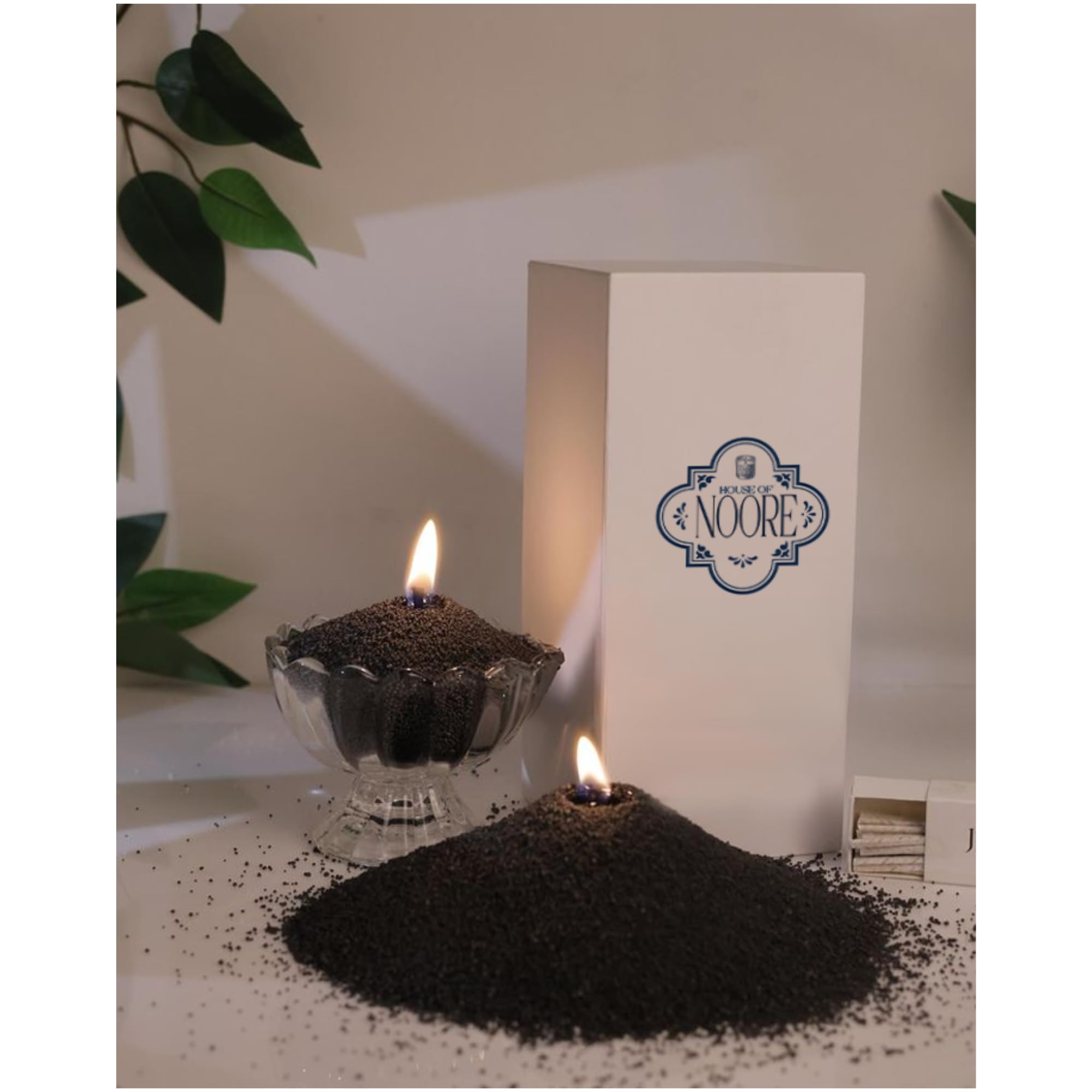 Midnight Black Pearl Candle Sand Wax Home Décor 250g-image-20