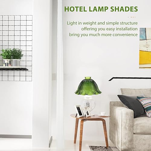 Miniatura 7 de OSALADI Pantalla de lámpara de cristal transparente, pantalla de cristal transparente, pantalla de vidrio vintage, pantalla de vidrio de estilo