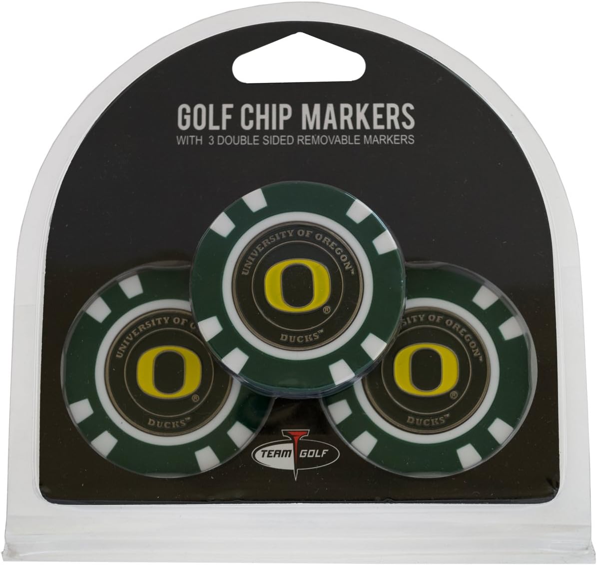 Team Golf NCAA Poker Chip Size with Pop Out Smaller Double-Sided Enamel Markers