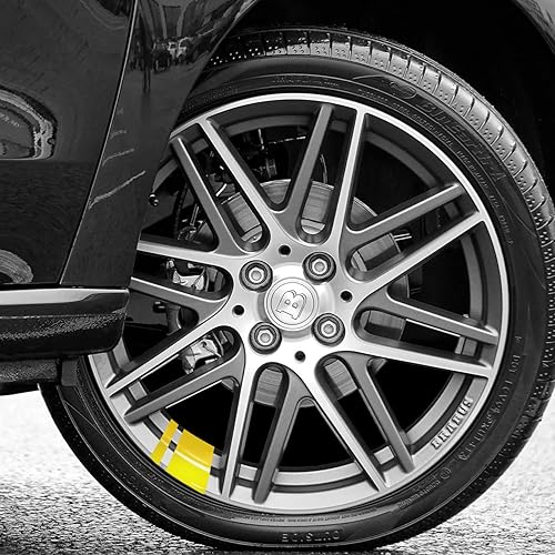 Miniatura 3 de 8 calcomanías reflectantes para llantas de automóvil, calcomanías reflectantes para automóvil, calcomanías de rayas para llantas de 18 a 21