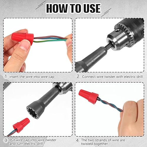 Miniatura 5 de 1 paquete de herramienta de torsión de alambre, herramientas para electricista, conector de alambre, herramientas de doblado de alambre con