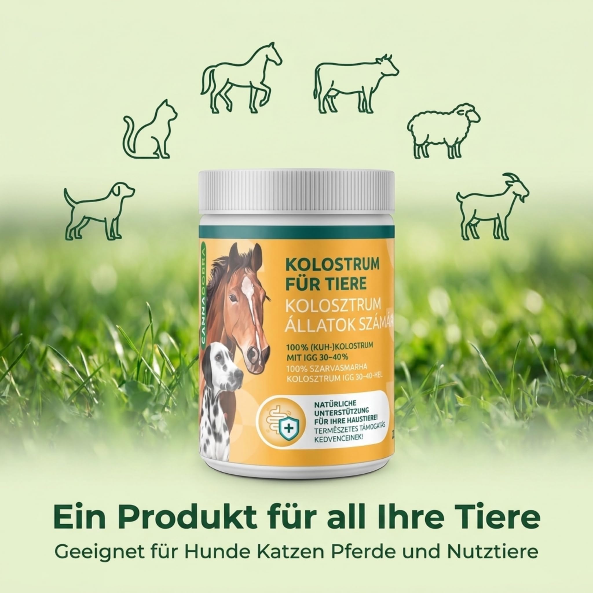 Colostro per animali, 200 g, polvere di colostro bovino, mangime complementare per cani, gatti, cavalli, animali da fattoria, fonte naturale di nutrienti per tutte le età