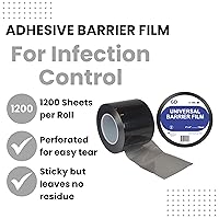 Vista 2 de Película de barrera negra de 1200 hojas de 4 x 6 pulgadas, cinta protectora protectora de polietileno desechable y gruesa, película de barrera