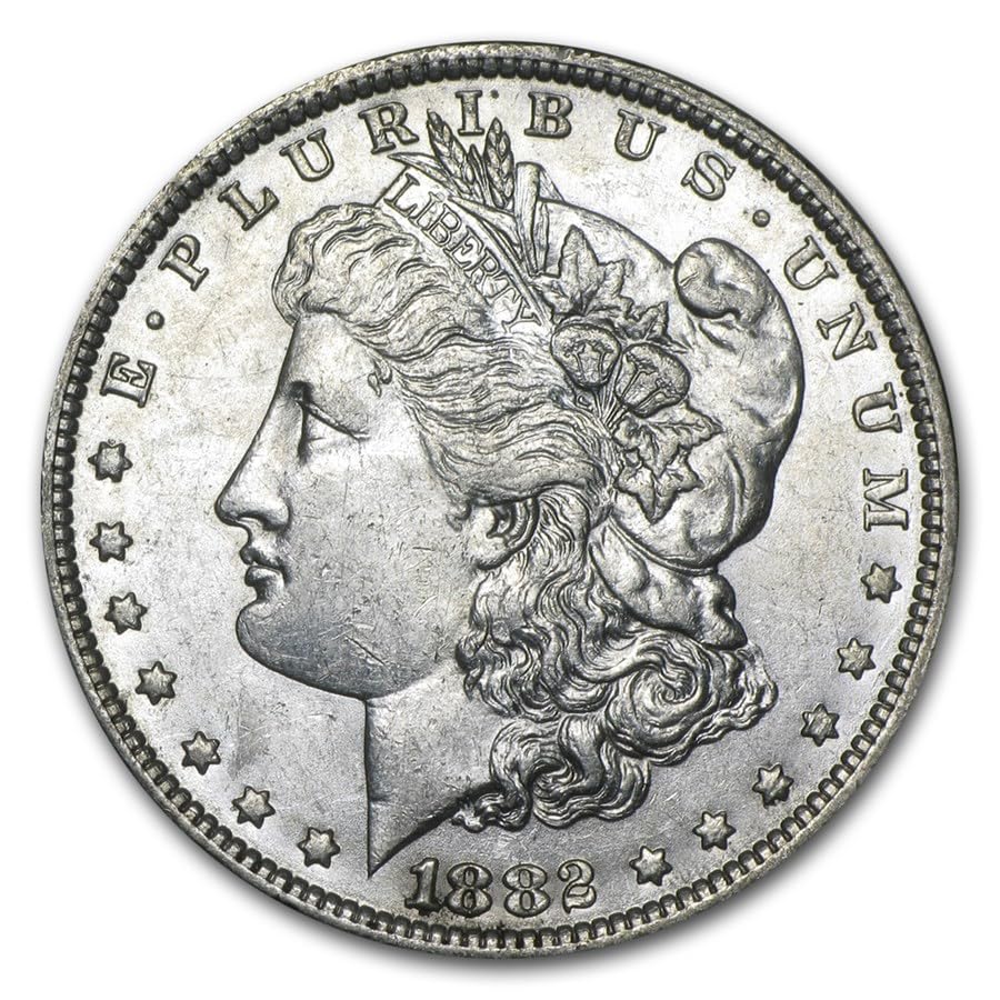1882 O/S Morgan Silver Dollar $1 Brilliant Uncirculated