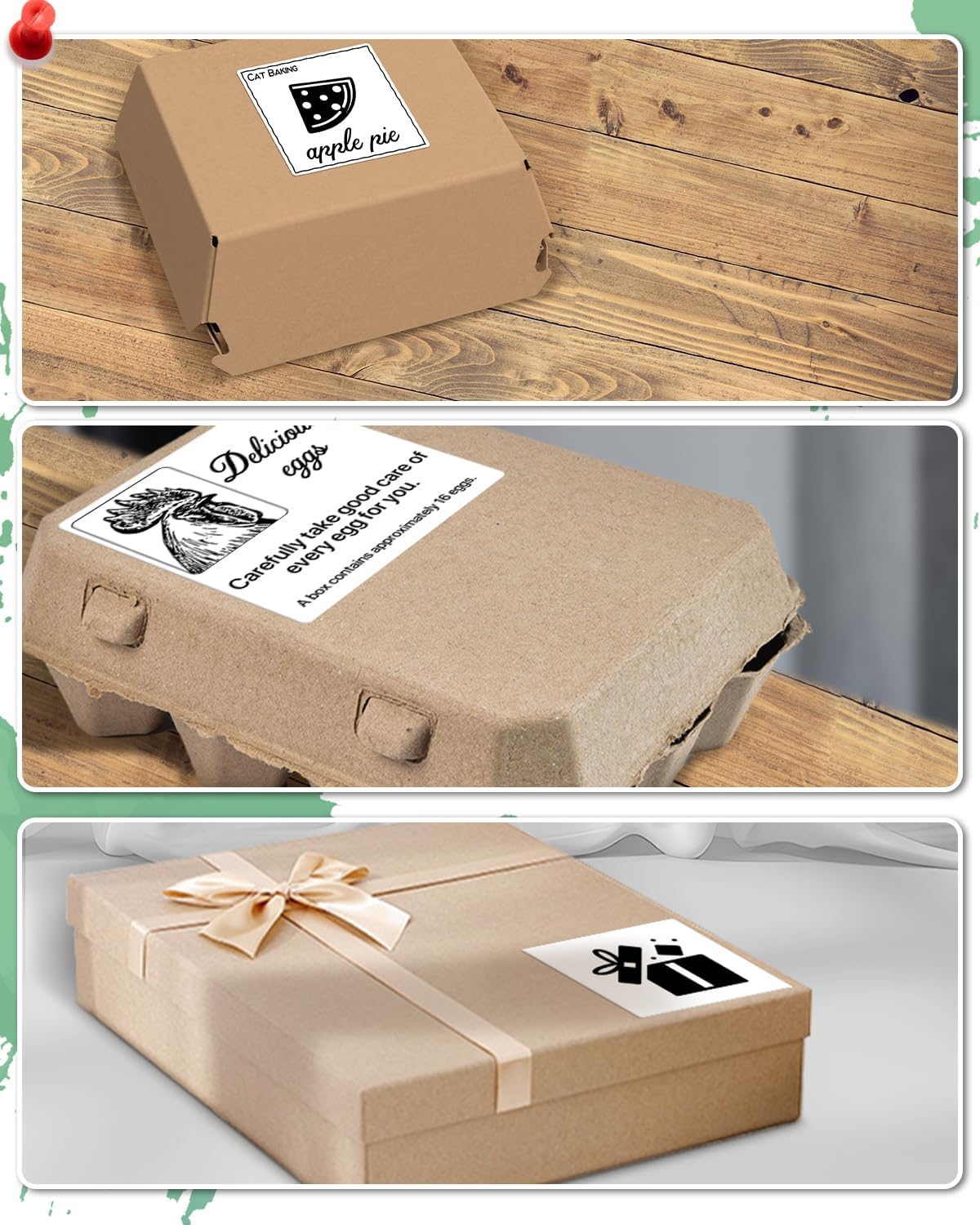 Square Thermal Label Stickers, 3" x 3" (76.2mm x 76.2mm) Self-Adhesive Thermal Labels Square Direct Thermal Stickers Compatible with Thermal Label Printers, 500 Labels/Roll White - Image 6