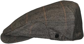 Herringbone Plaid Wool Blend Ivy Cap by Jaxon