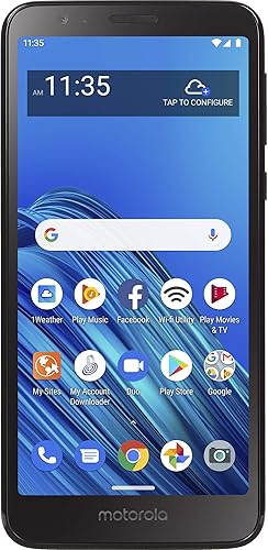 Motorola TracFone Moto E6 4G LTE Teléfono inteligente prepago (bloqueado) - Negro - 32GB - Tarjeta SIM incluida - CDMA - Embalaje sin fustración