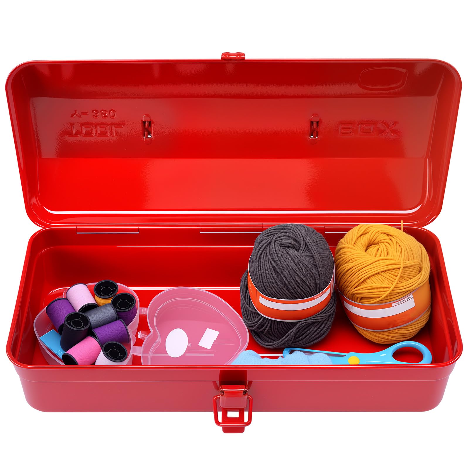 Boîte à outils vide pour ranger vos accessoires de couture et matériel créatif