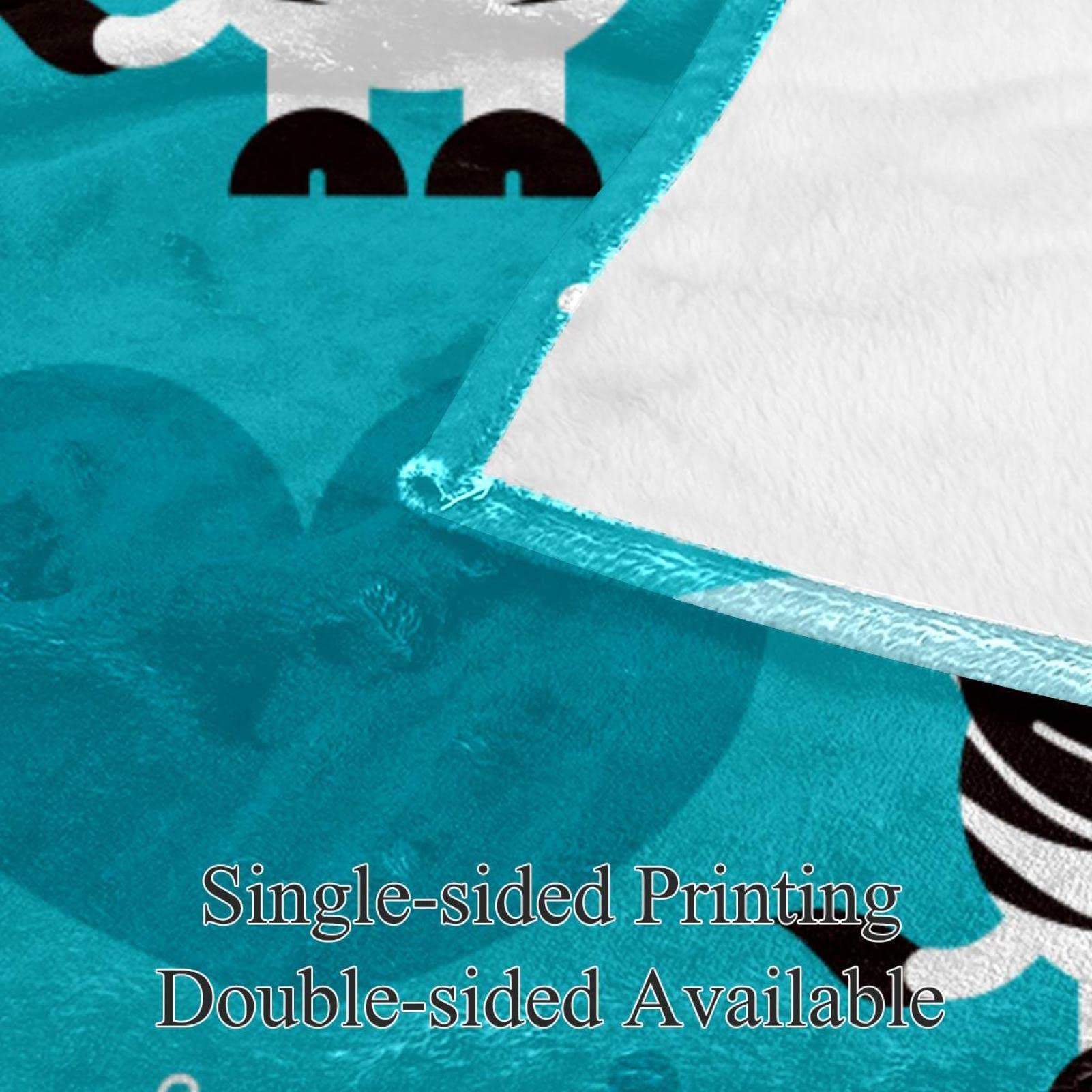 Fleece Gooi Deken voor Bank Bank of Bed Gezellige Zachte Dekens Zebra Patroon