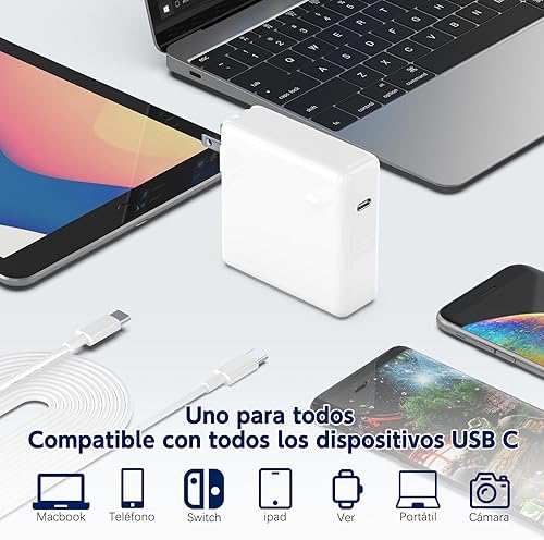 Miniatura 2 de 87W 96W USB C Power Adapter Charger Mac Book Pro, Laptop Compatible with MacBook Pro 16, 15, 14, 13", MacBook Air 13", iPad Pro 2021202020192018,