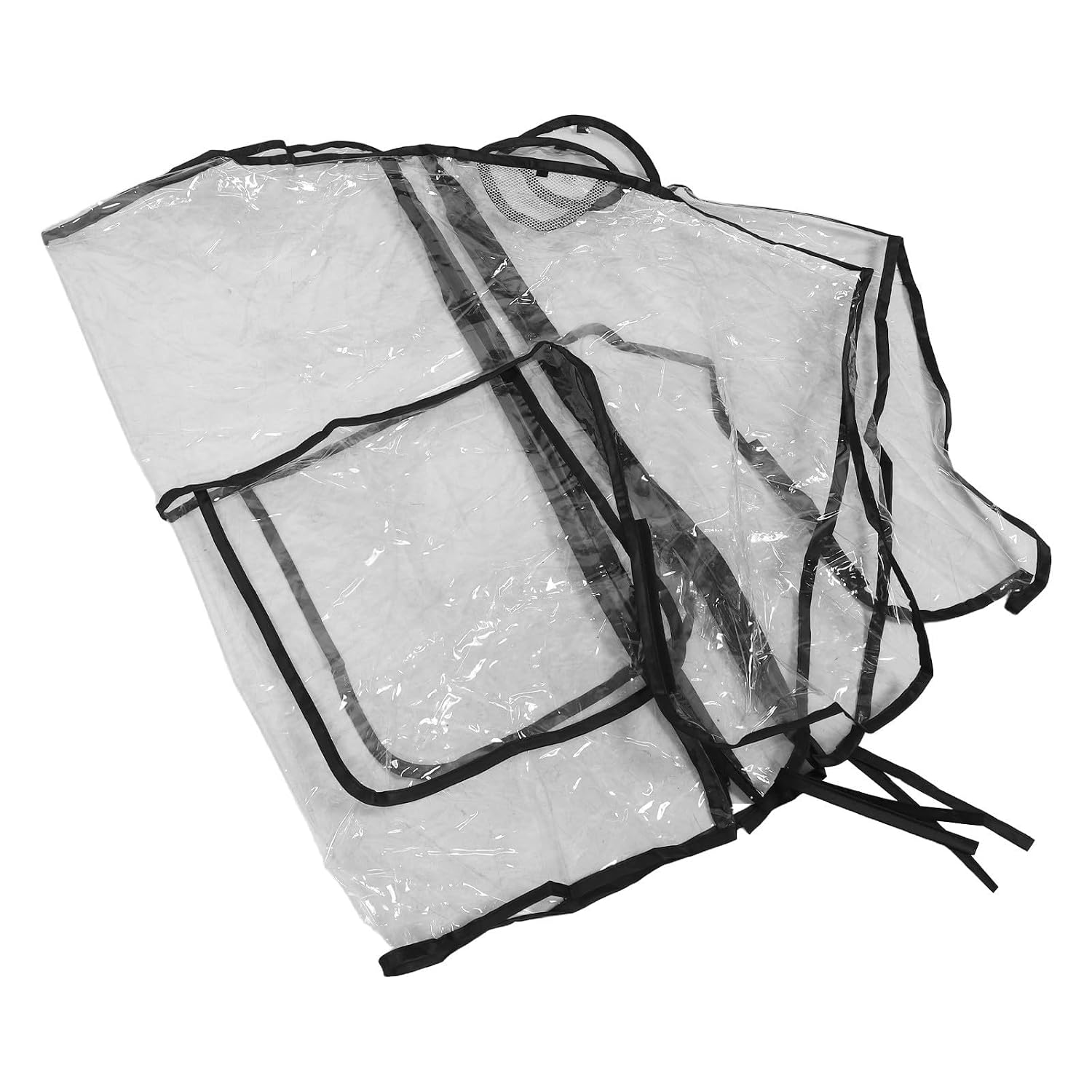 Outanaya Lightweight Double Stroller Rain Cover High Transparency PVC Windows, Full Surround Dustproof and Waterproof Shield for Twin Strollers, for Outdoor Use and Daily Commutes in Spring
