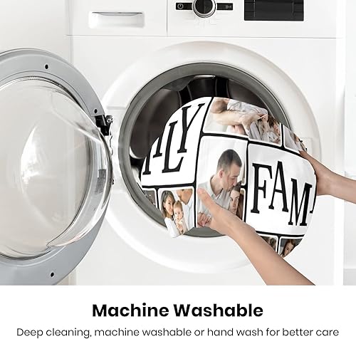 Miniatura 4 de Manta personalizada con fotos, manta personalizada con fotos para la familia, bebé, mamá, papá, adultos, amigos, amantes, perros, mascotas, en