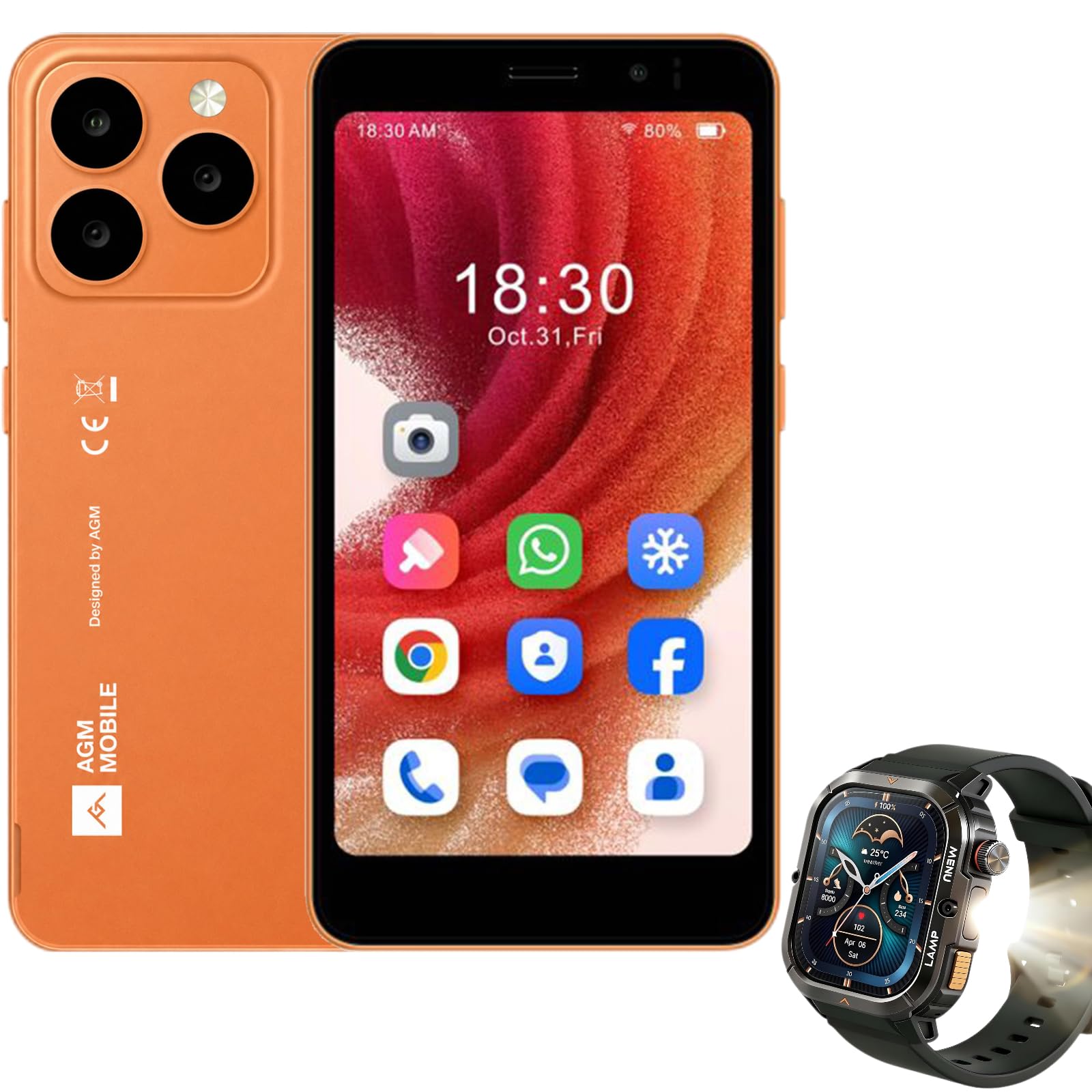 AGM Note N2 Smartphone Android 16 GO + Watch Legion 3 Smartwatch Hombre Robusto