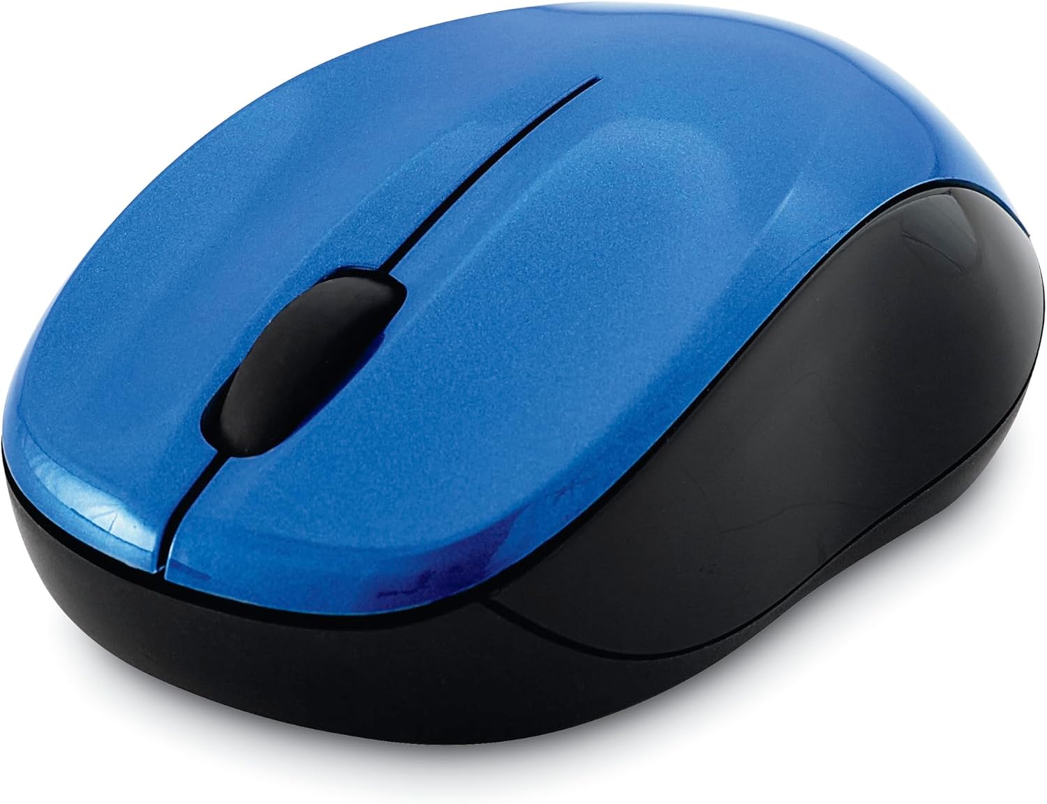 Verbatim 2.4G Wireless LED Silent Mouse - Noiseless and Silent Click Computer Mouse with Nano Receiver for Mac and PC - Blue