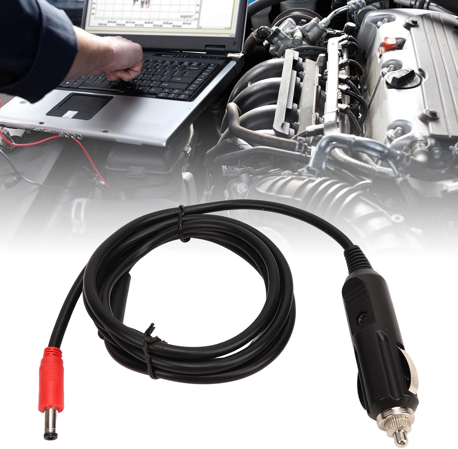ABS Car Adapter Replacement for MS906 MS906BT MS906TS MS908 MS908PRO Cigarette Lighter Adapter Cable Power Supply Cord
