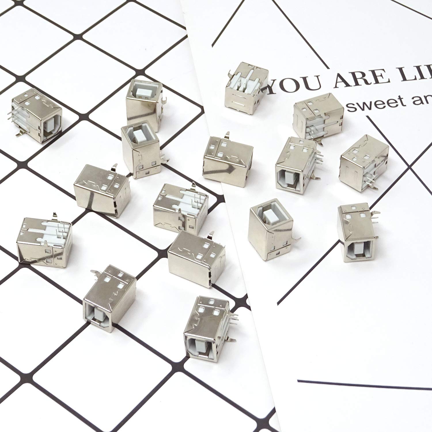 Honbay 20PCS USB 2.0 Type B Female Socket Connector Jack