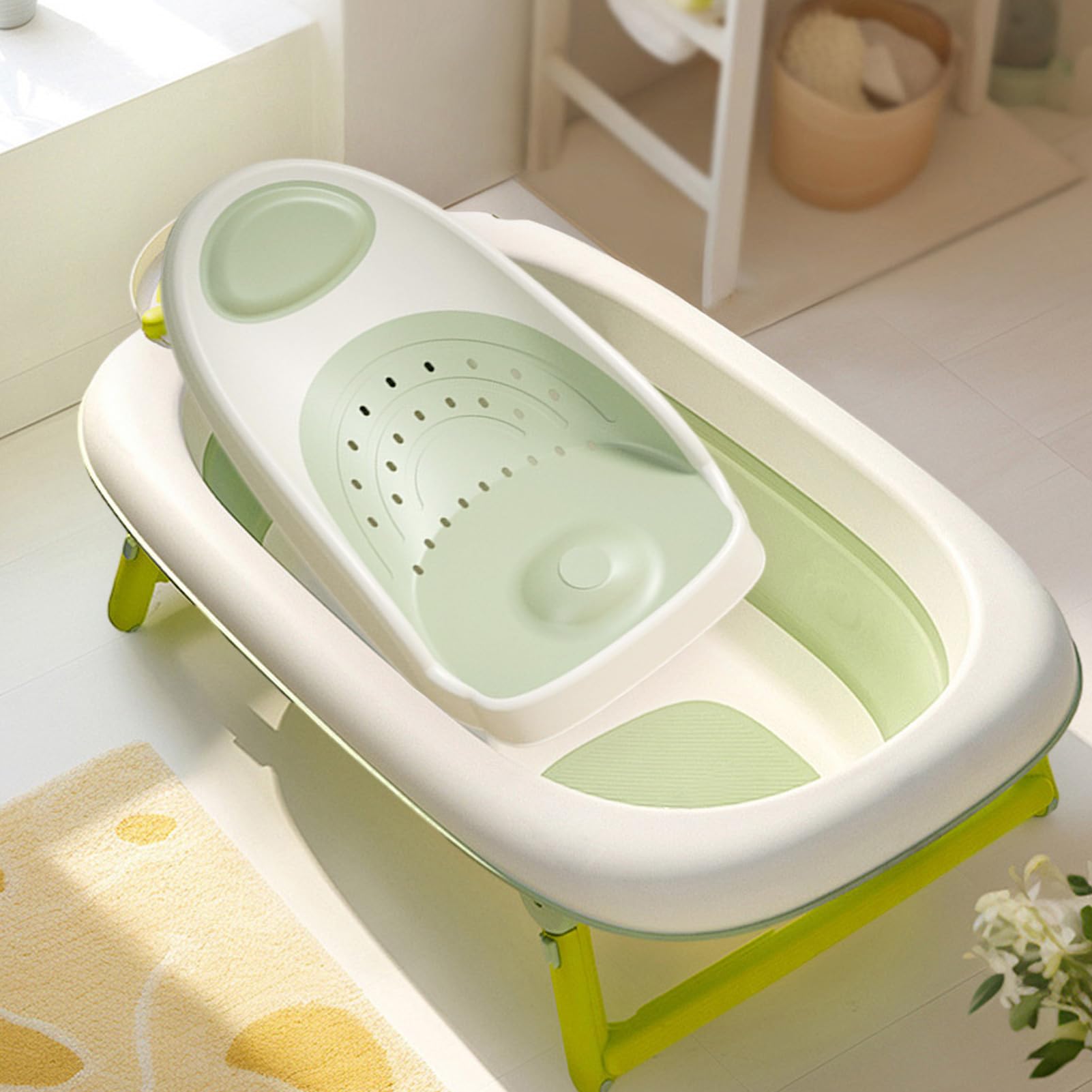 de pour bébé - Sedia da doccia per, supporto morbido antiscivolo