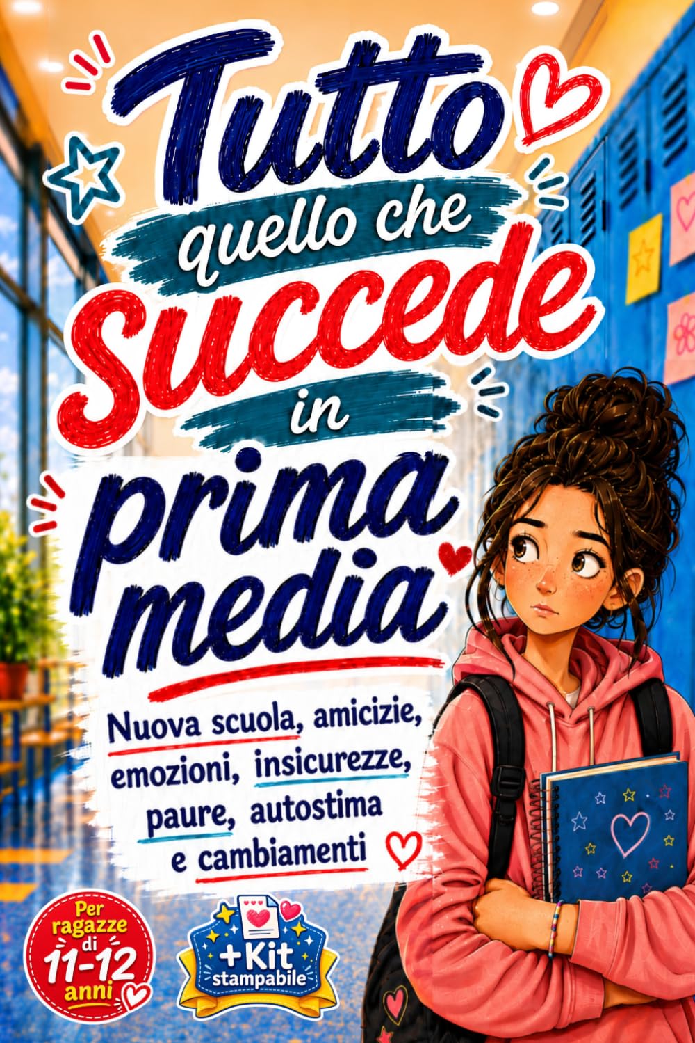 Tutto quello che succede in prima media: Nuova scuola, amicizie, emozioni, insicurezze, paure, autostima e cambiamenti. Per ragazze di 11-12 anni (Ragazze che crescono)