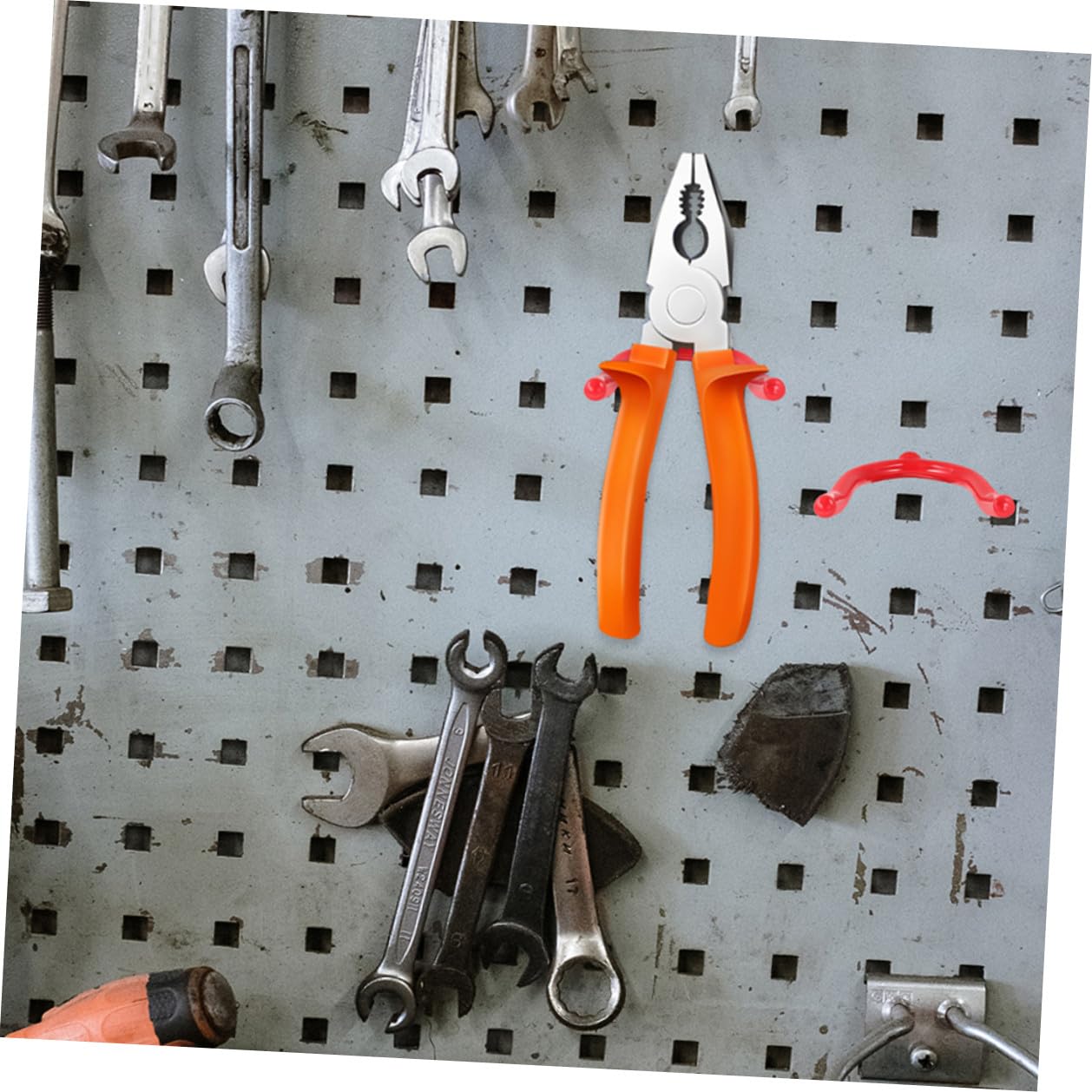 Baluue 12 Stück Y-förmige Garagenwandhaken Aus Stahl Und Vinyl Multifunktionale Werkzeughalter Für Werkzeuge Gartengeräte Und Mopp Universelle Aufbewahrungslösung Für Garage Und Keller