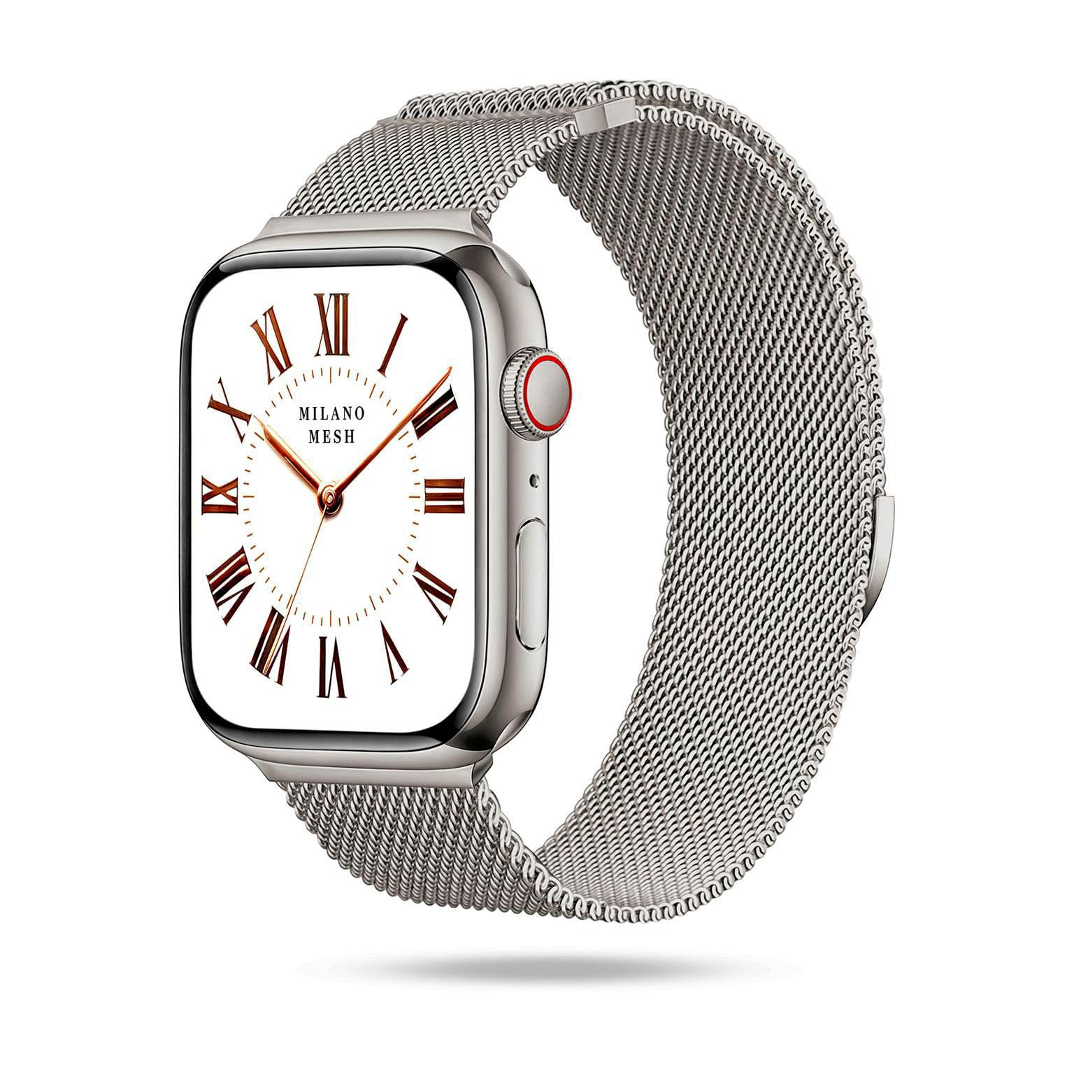 ONEFLOW Milano bransoletka z siateczki, kompatybilna z Apple Watch Milanaise, metalowa bransoletka, elegancka bransoletka mediolańska ze stali nierdzewnej, magnetyczna bransoletka iWatch metalowa